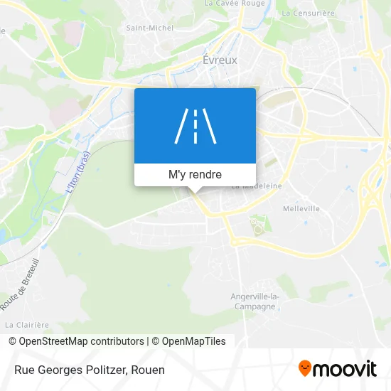 Rue Georges Politzer plan