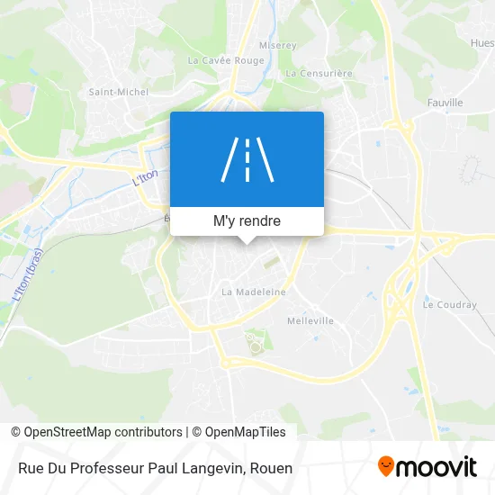 Rue Du Professeur Paul Langevin plan