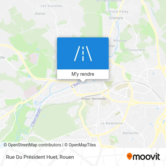 Rue Du Président Huet plan