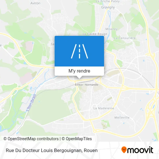 Rue Du Docteur Louis Bergouignan plan