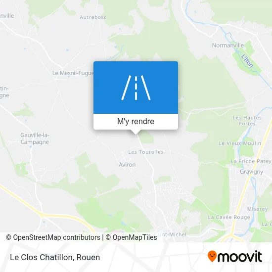 Le Clos Chatillon plan