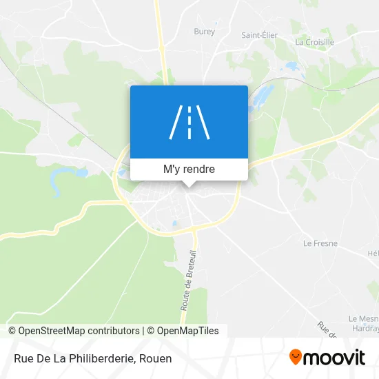 Rue De La Philiberderie plan