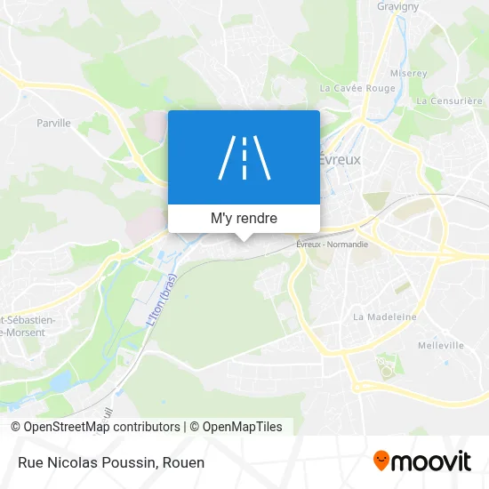 Rue Nicolas Poussin plan
