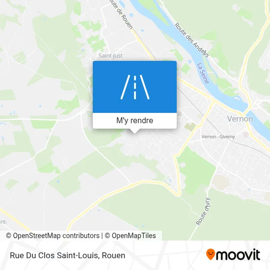 Rue Du Clos Saint-Louis plan