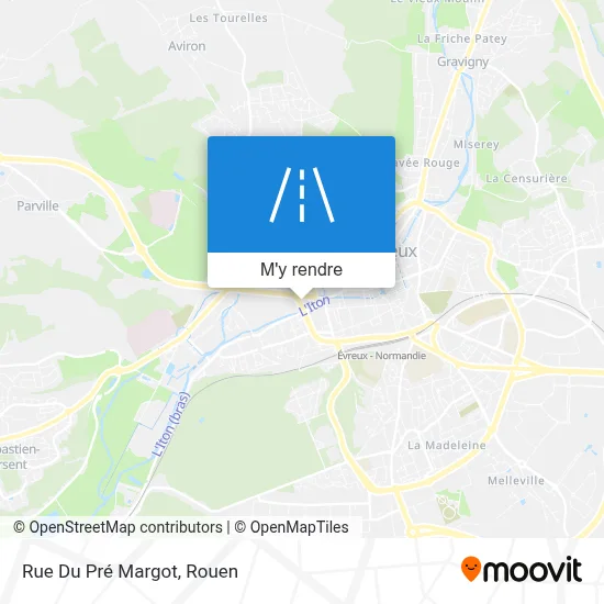 Rue Du Pré Margot plan