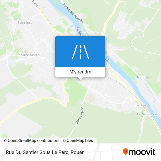 Rue Du Sentier Sous Le Parc plan