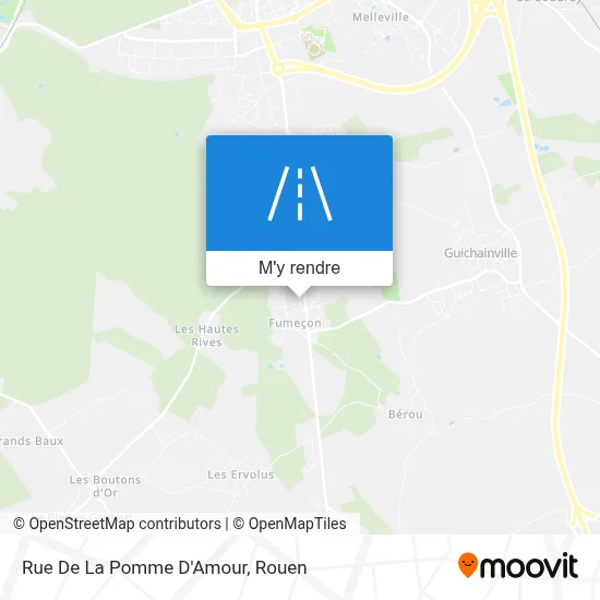 Rue De La Pomme D'Amour plan