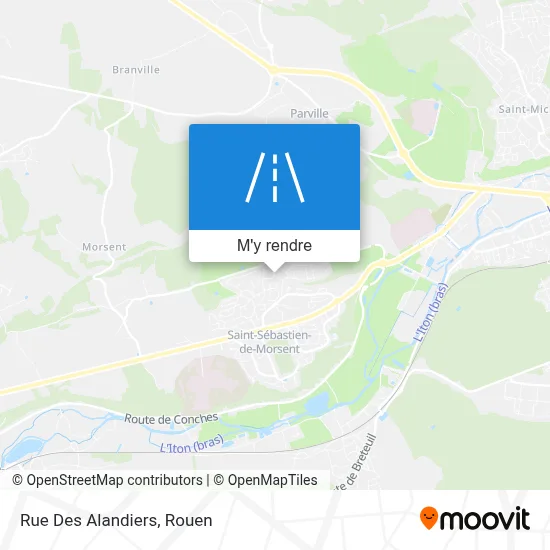 Rue Des Alandiers plan