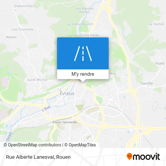 Rue Alberte Lanesval plan