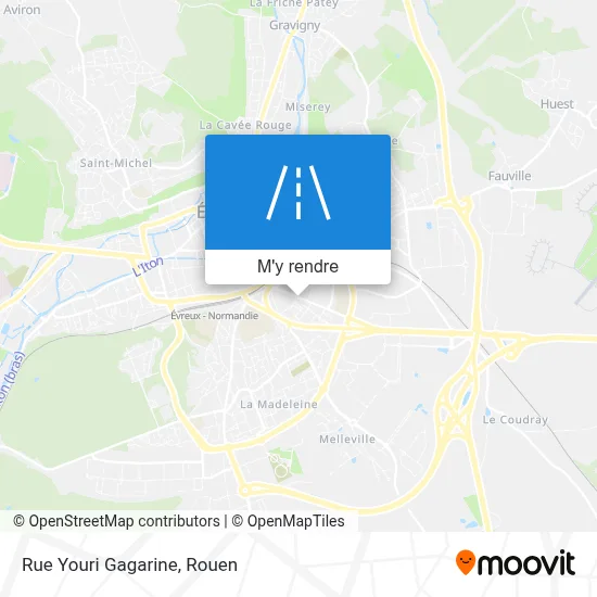 Rue Youri Gagarine plan