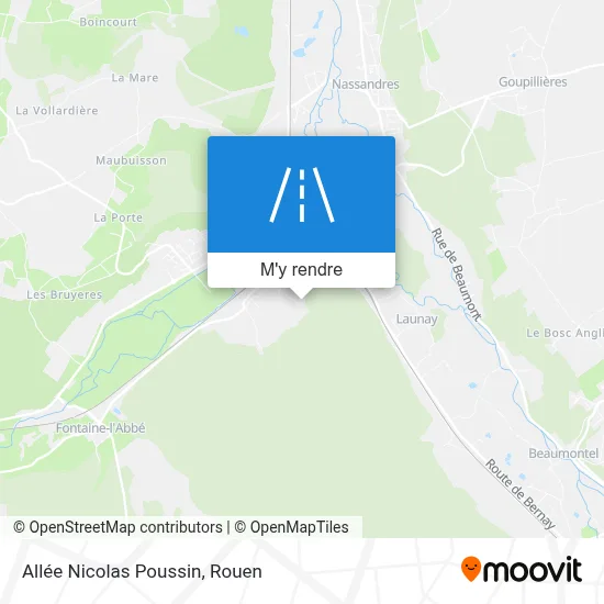 Allée Nicolas Poussin plan