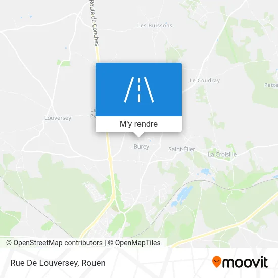 Rue De Louversey plan