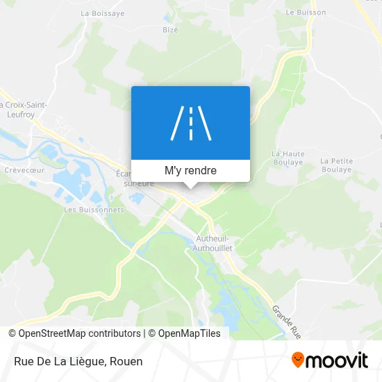 Rue De La Liègue plan