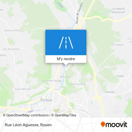 Rue Léon Aguesse plan