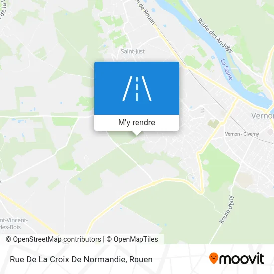 Rue De La Croix De Normandie plan