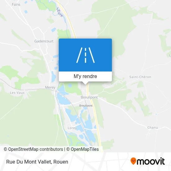 Rue Du Mont Vallet plan