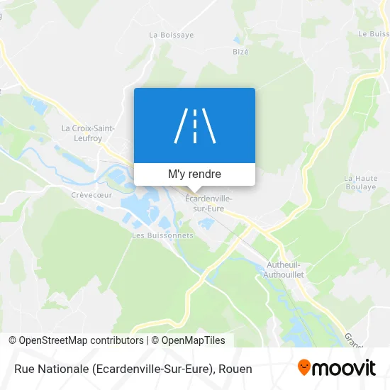 Rue Nationale (Ecardenville-Sur-Eure) plan