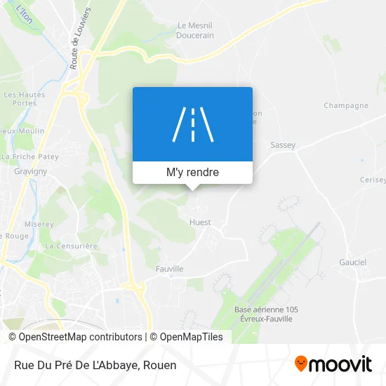 Rue Du Pré De L'Abbaye plan