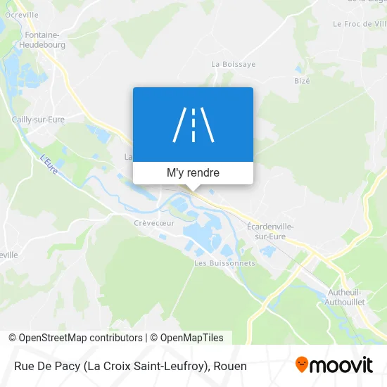Rue De Pacy (La Croix Saint-Leufroy) plan