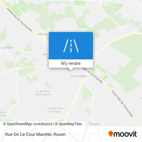 Rue De La Cour Marette plan
