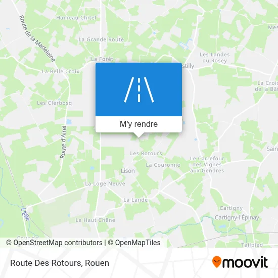 Route Des Rotours plan