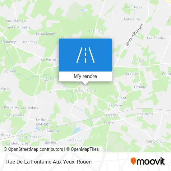 Rue De La Fontaine Aux Yeux plan