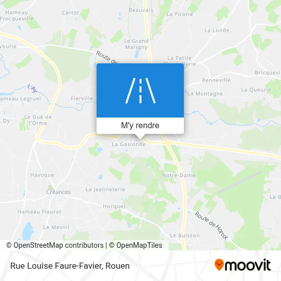 Rue Louise Faure-Favier plan