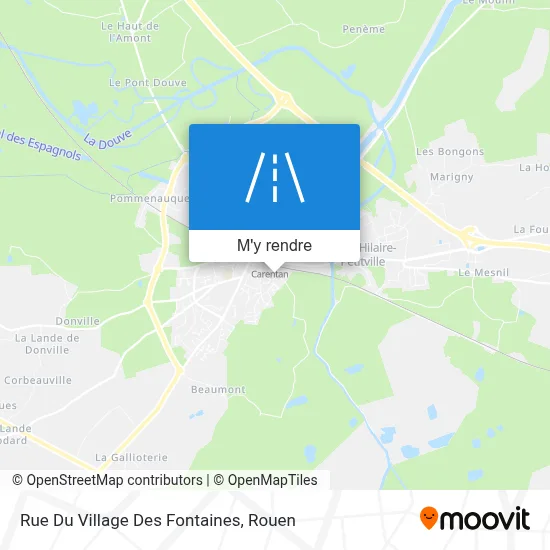 Rue Du Village Des Fontaines plan