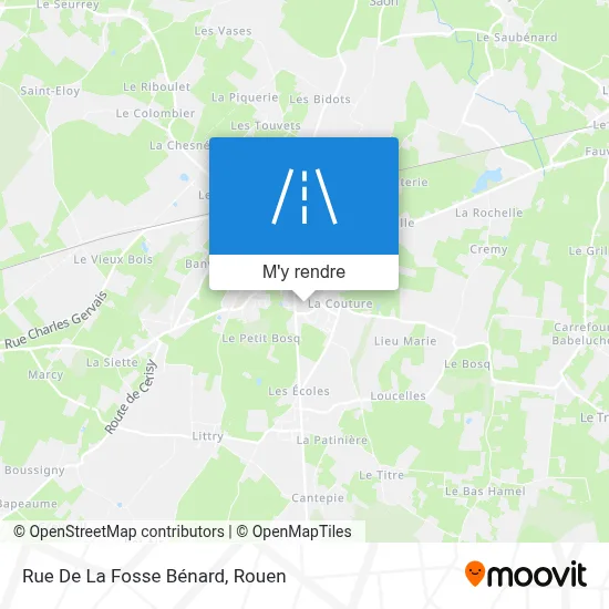 Rue De La Fosse Bénard plan