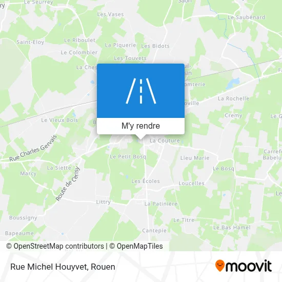 Rue Michel Houyvet plan