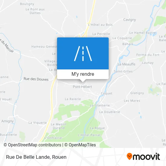 Rue De Belle Lande plan