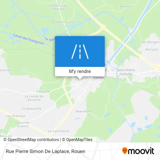 Rue Pierre Simon De Laplace plan