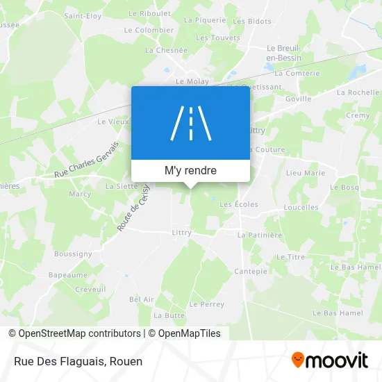 Rue Des Flaguais plan