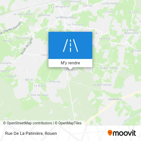 Rue De La Patinière plan