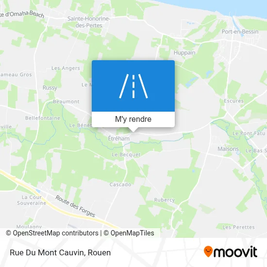 Rue Du Mont Cauvin plan