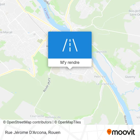 Rue Jérome D'Arcona plan