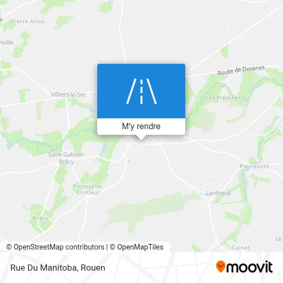 Rue Du Manitoba plan