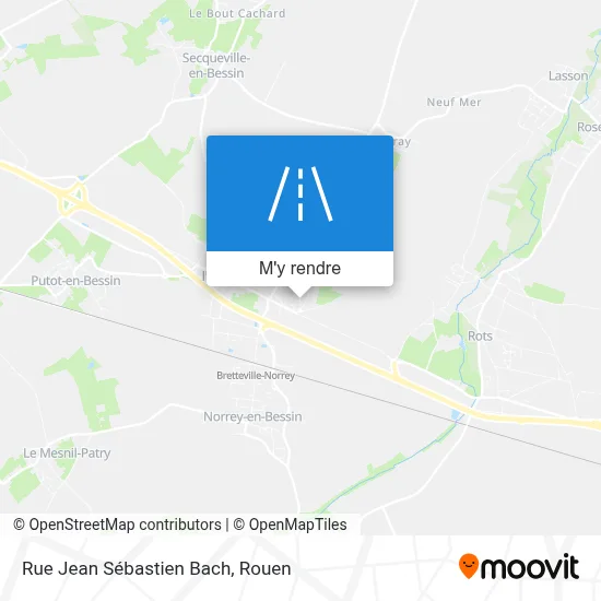 Rue Jean Sébastien Bach plan