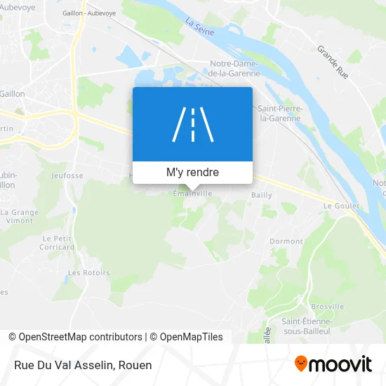 Rue Du Val Asselin plan
