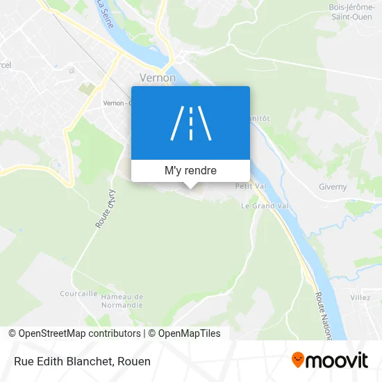 Rue Edith Blanchet plan