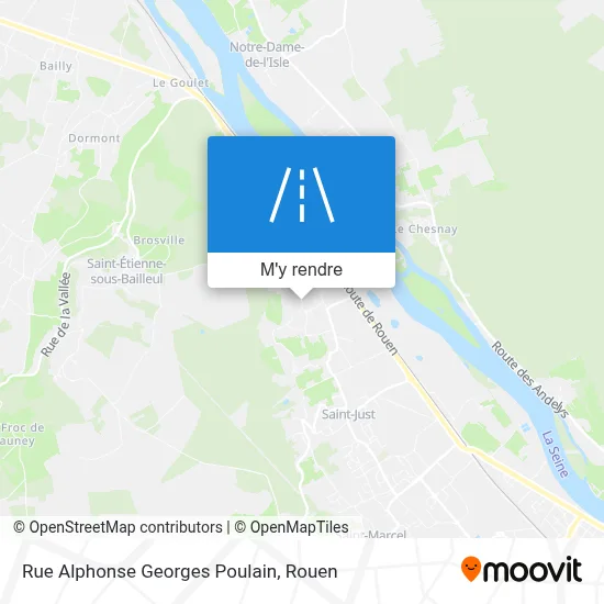 Rue Alphonse Georges Poulain plan