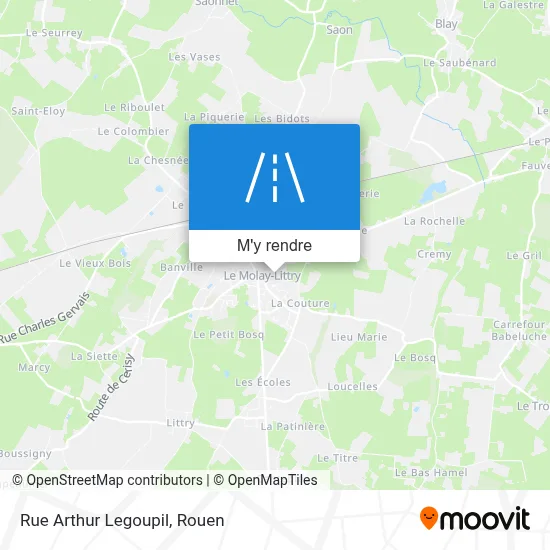 Rue Arthur Legoupil plan