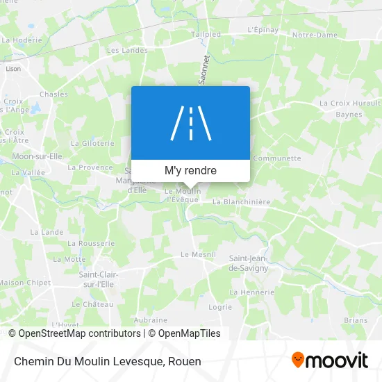 Chemin Du Moulin Levesque plan