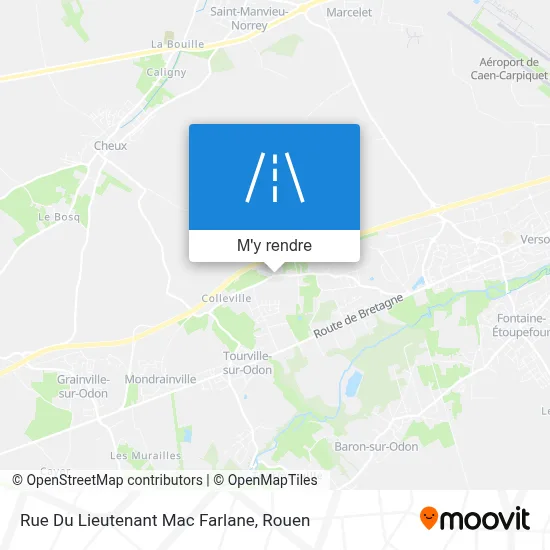 Rue Du Lieutenant Mac Farlane plan