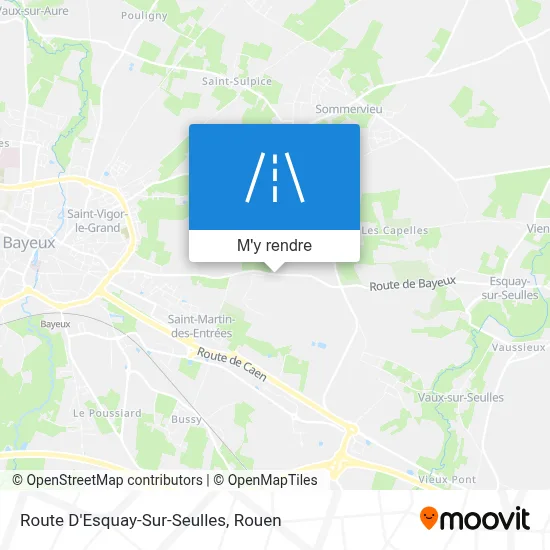 Route D'Esquay-Sur-Seulles plan