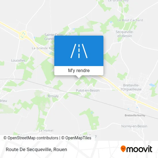 Route De Secqueville plan