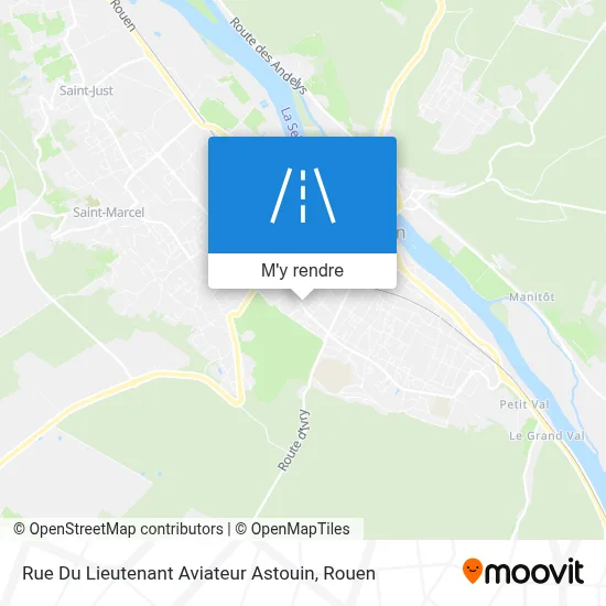 Rue Du Lieutenant Aviateur Astouin plan
