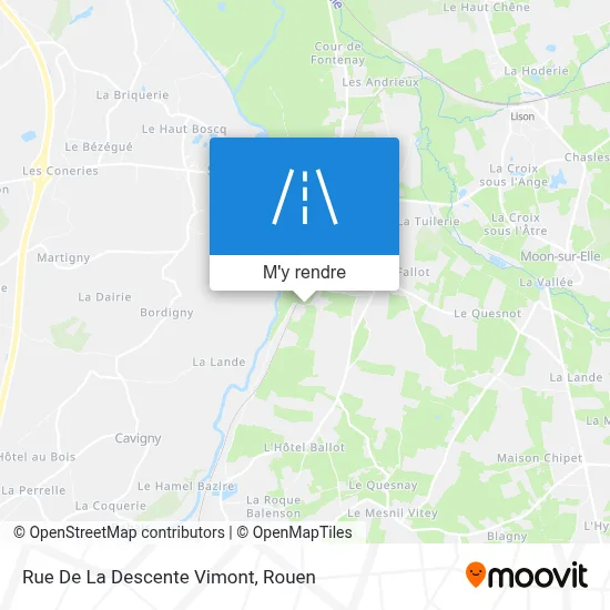 Rue De La Descente Vimont plan