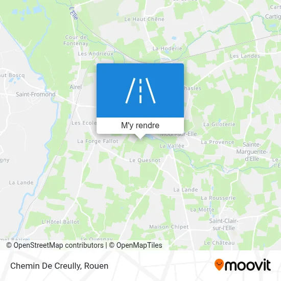 Chemin De Creully plan