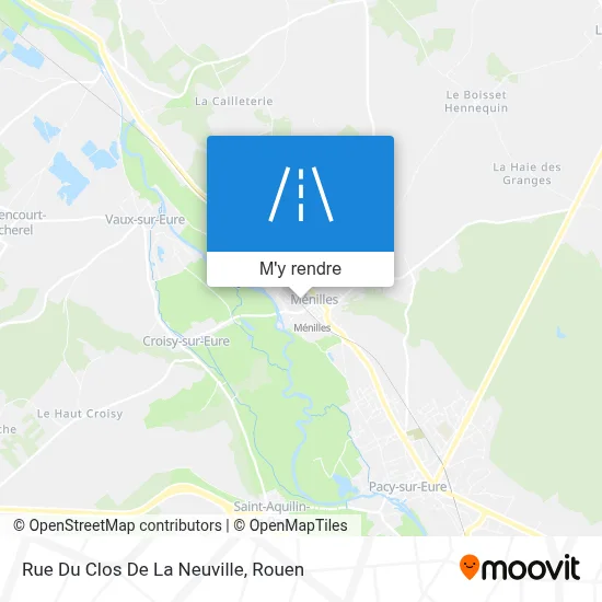 Rue Du Clos De La Neuville plan